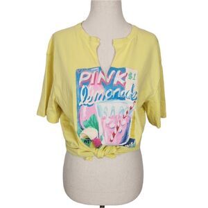 Zara lemonade yellow Short Sleeve Tee Shirt Small